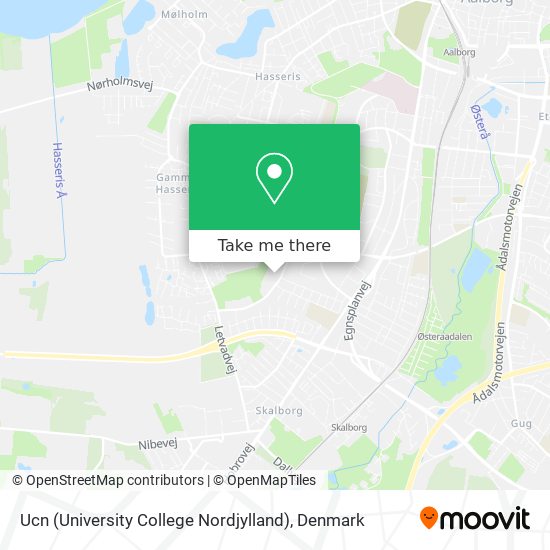 Ucn (University College Nordjylland) map