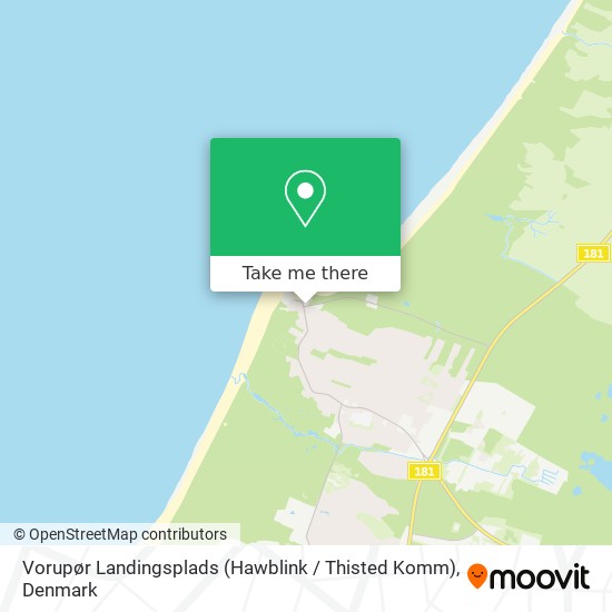 Vorupør Landingsplads (Hawblink / Thisted Komm) map