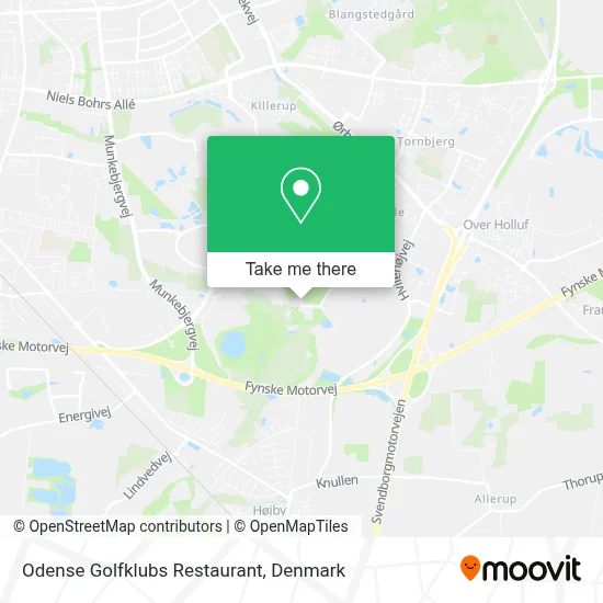 Odense Golfklubs Restaurant map