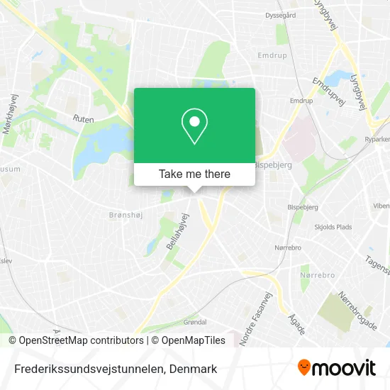 Frederikssundsvejstunnelen map