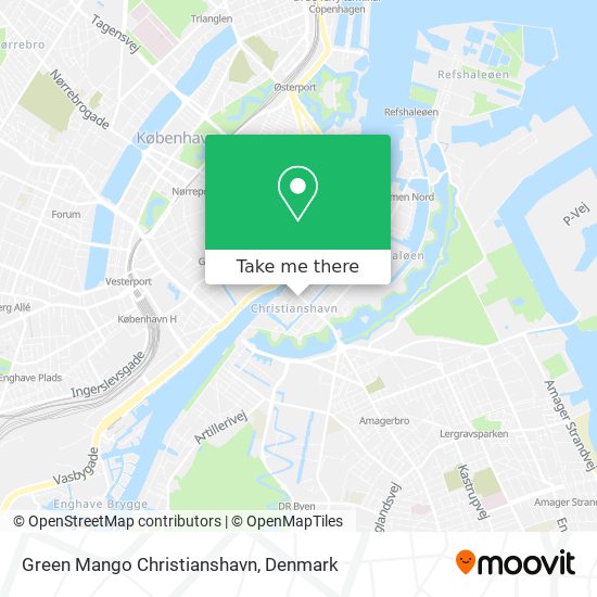 Green Mango Christianshavn map