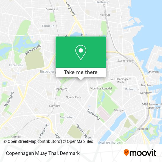 Copenhagen Muay Thai map