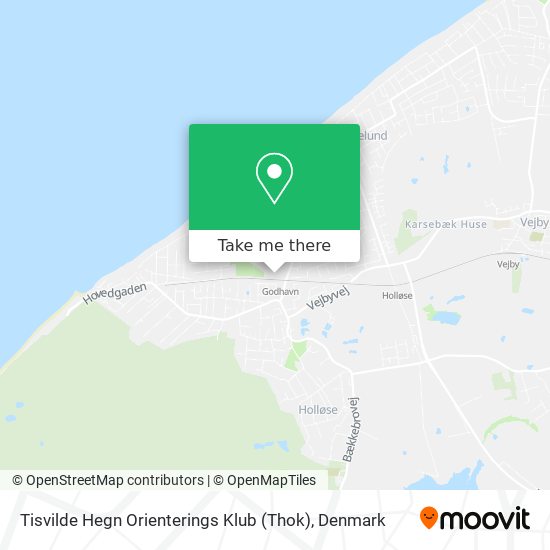 Tisvilde Hegn Orienterings Klub (Thok) map