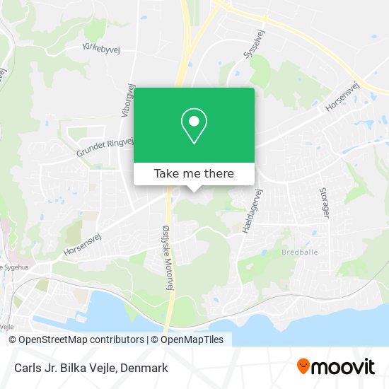 Carls Jr. Bilka Vejle map