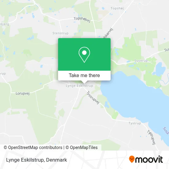 Lynge Eskilstrup map