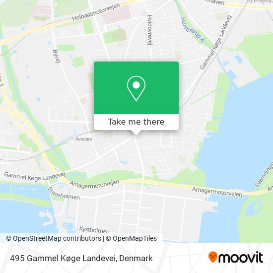 495 Gammel Køge Landevei map