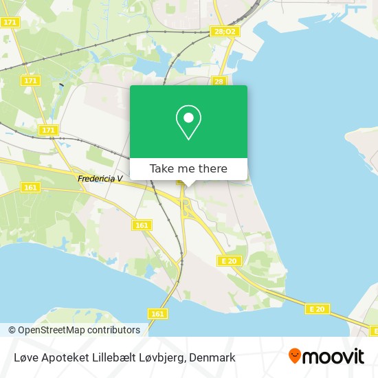 Løve Apoteket Lillebælt Løvbjerg map