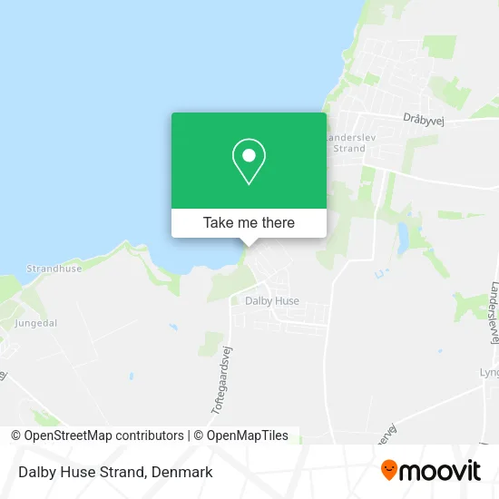 Dalby Huse Strand map