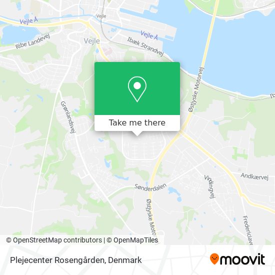 Plejecenter Rosengården map