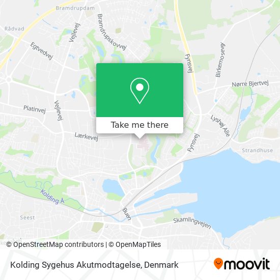 Kolding Sygehus Akutmodtagelse map