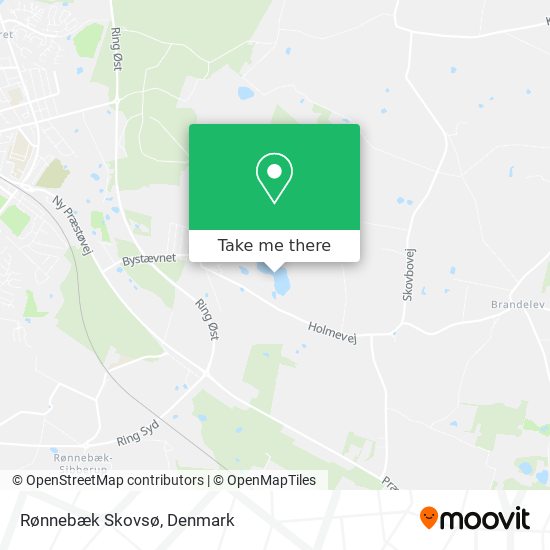 Rønnebæk Skovsø map