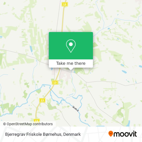 Bjerregrav Friskole Børnehus map