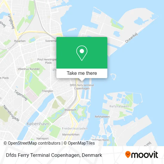 Dfds Ferry Terminal Copenhagen map