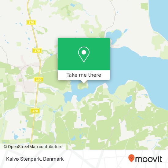 Kalvø Stenpark map