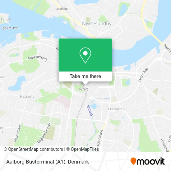 Aalborg Busterminal (A1) map