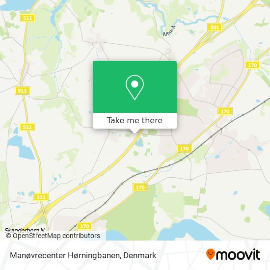 Manøvrecenter Hørningbanen map