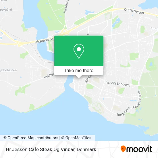 Hr.Jessen Cafe Steak Og Vinbar map