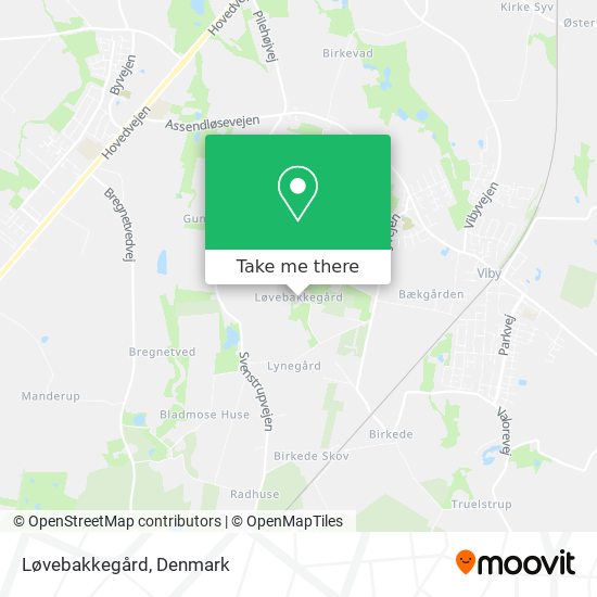Løvebakkegård map