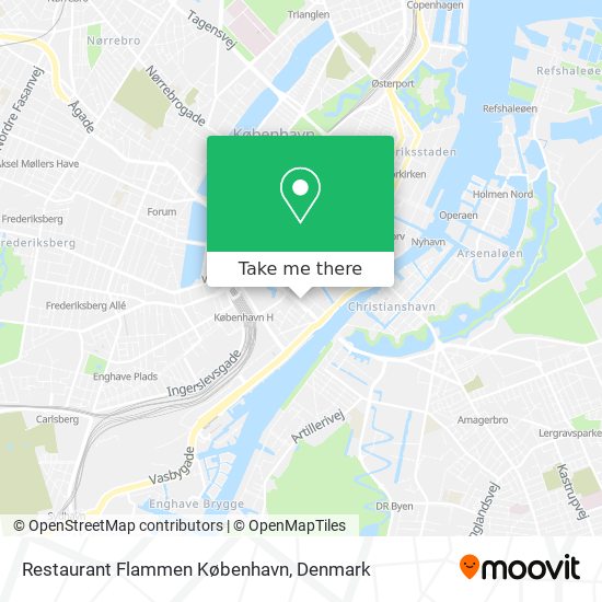 Restaurant Flammen København map