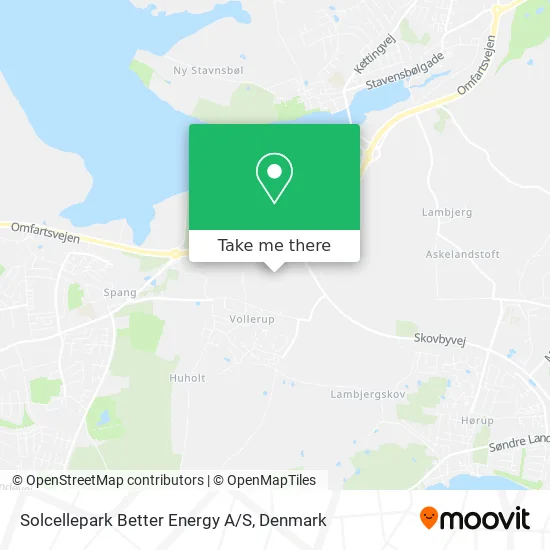 Solcellepark Better Energy A/S map