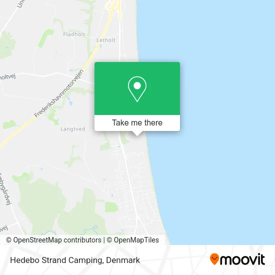 Hedebo Strand Camping map