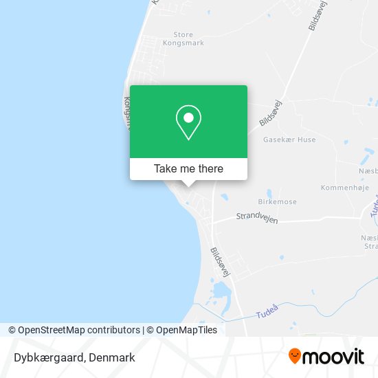 Dybkærgaard map