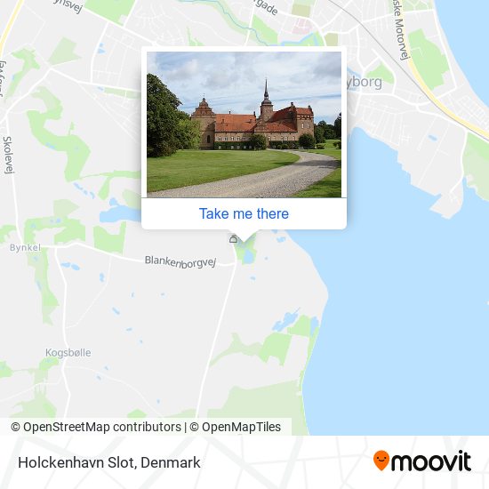 Holckenhavn Slot map