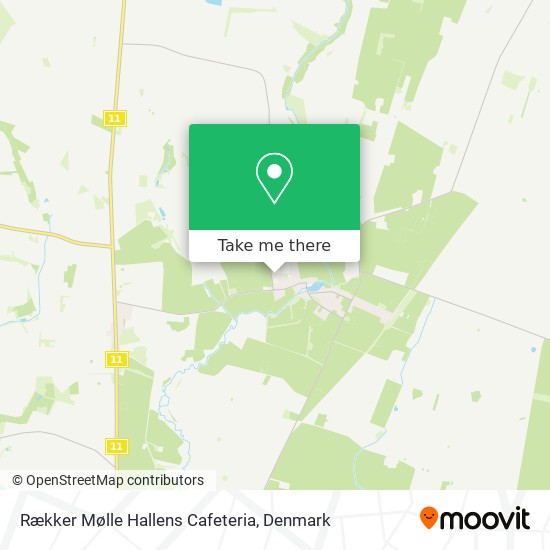 Rækker Mølle Hallens Cafeteria map