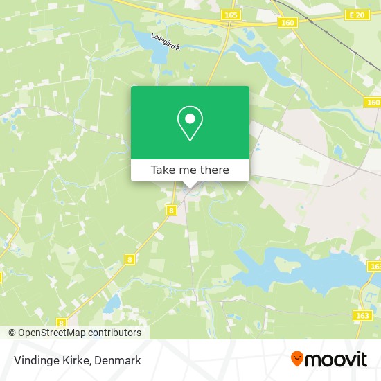 Vindinge Kirke map