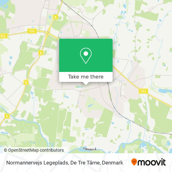 Normannervejs Legeplads, De Tre Tårne map