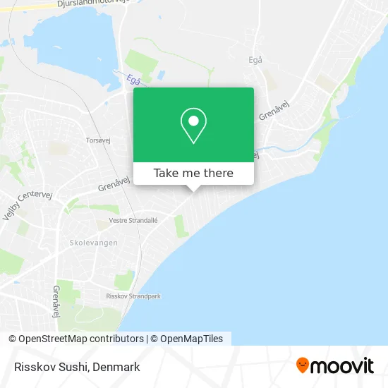 Risskov Sushi map
