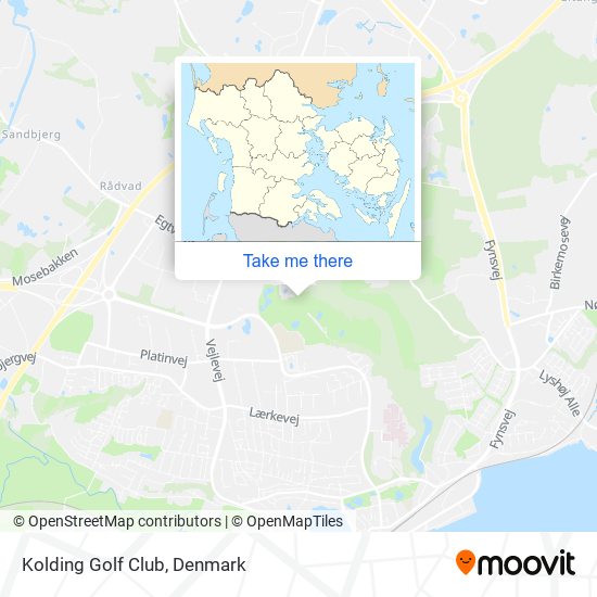 Kolding Golf Club map