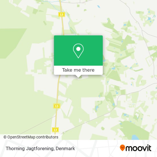 Thorning Jagtforening map