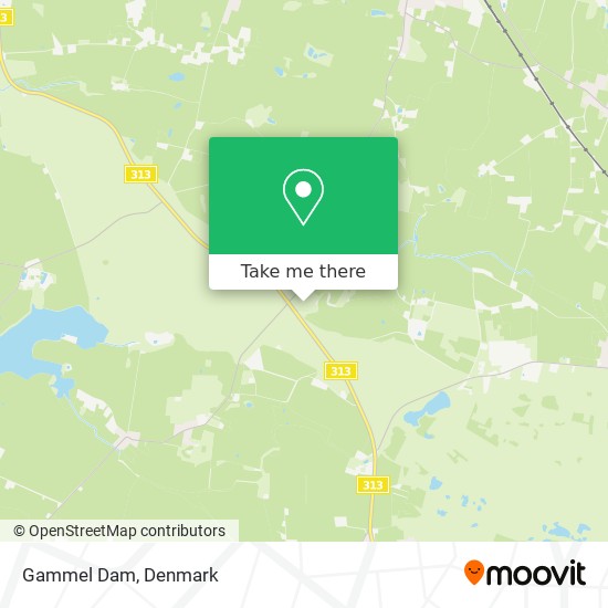 Gammel Dam map