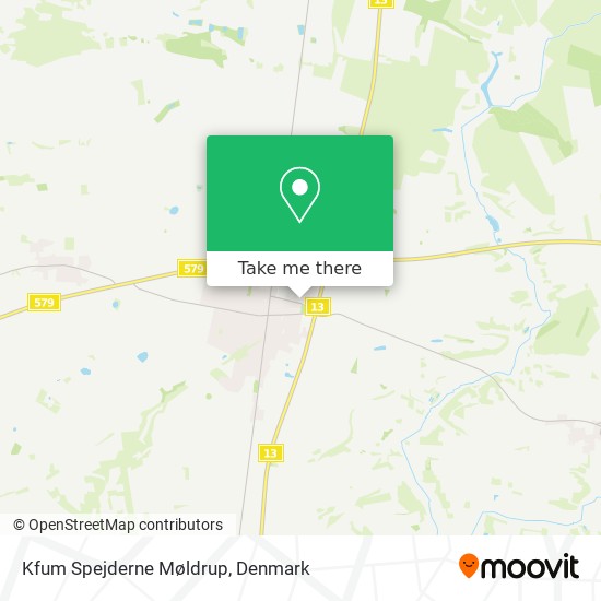 Kfum Spejderne Møldrup map