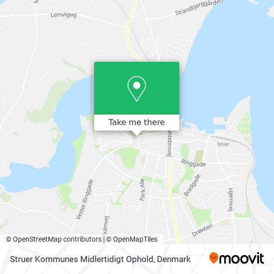 Struer Kommunes Midlertidigt Ophold map