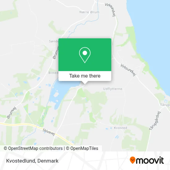 Kvostedlund map