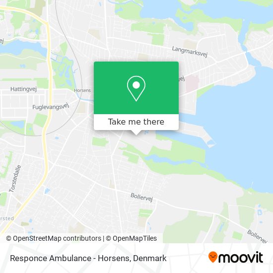Responce Ambulance - Horsens map