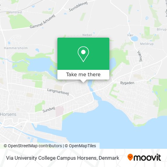 Via University College Campus Horsens map