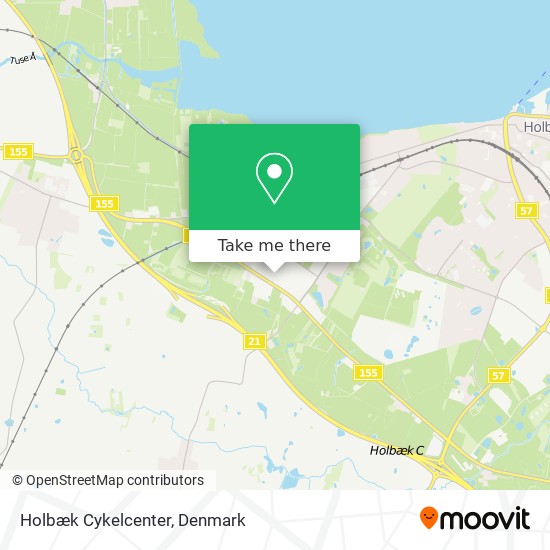 Holbæk Cykelcenter map