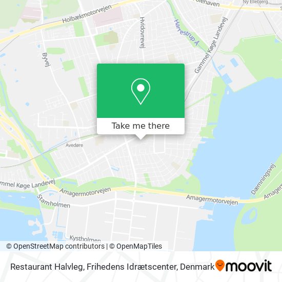 Restaurant Halvleg, Frihedens Idrætscenter map