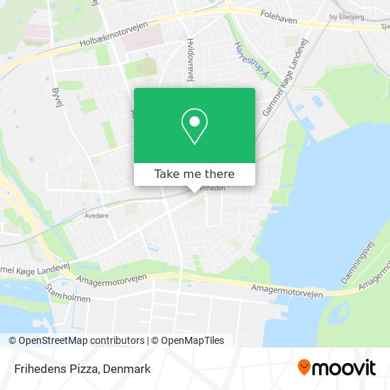 Frihedens Pizza map