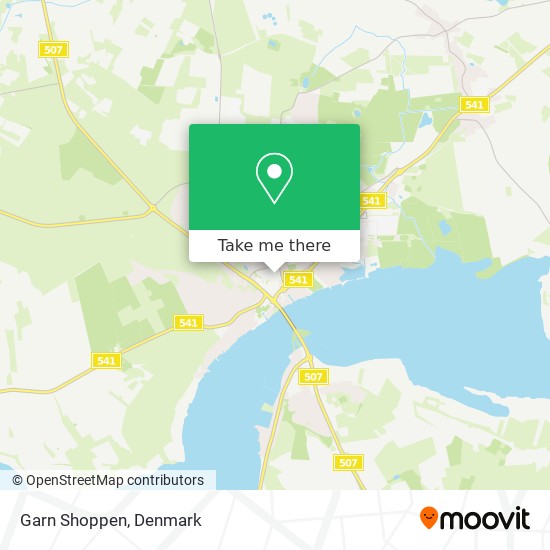 Garn Shoppen map