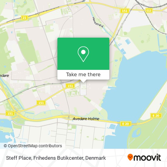 Steff Place, Frihedens Butikcenter map
