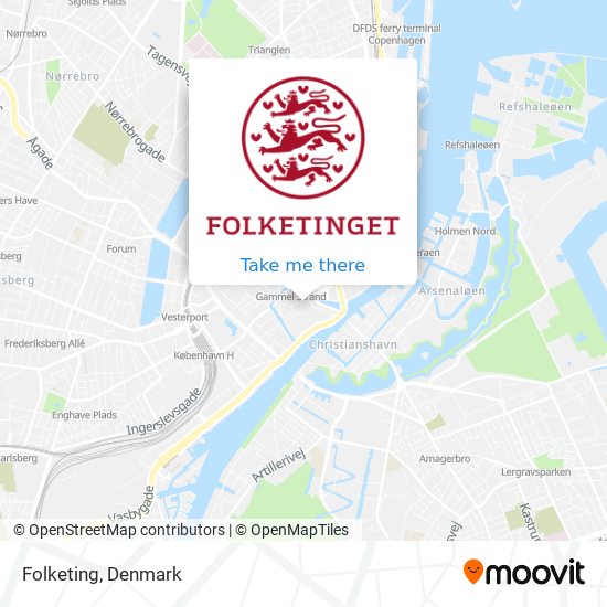 Folketing map