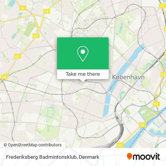 Frederiksberg Badmintonsklub map