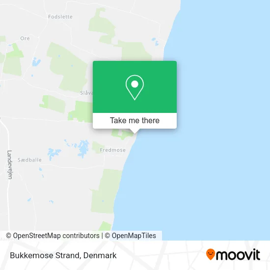 Bukkemose Strand map