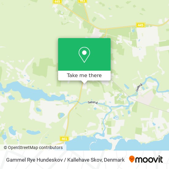 Gammel Rye Hundeskov / Kallehave Skov map