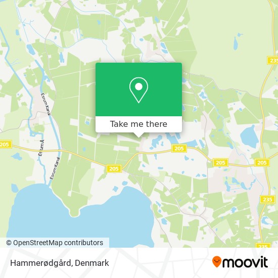 Hammerødgård map