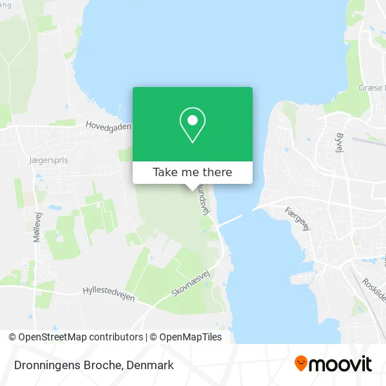 Dronningens Broche map